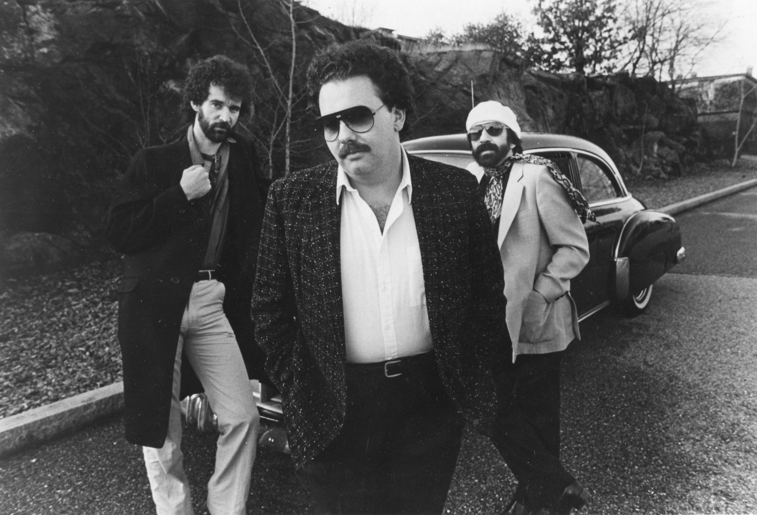 Thom Enright (left) with Duke Robillad and the Pleasure Kings, 1983